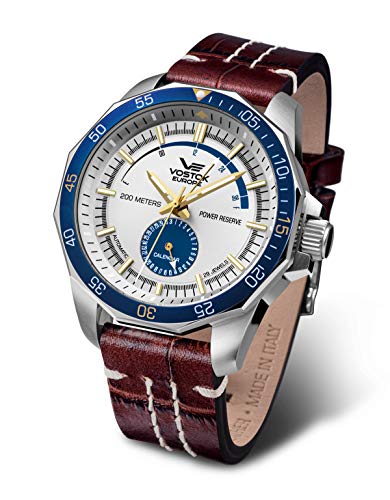 Vostok Europe Herren Analog Automatik Uhr mit Leder Armband NE57-225A562 von Vostok Europe