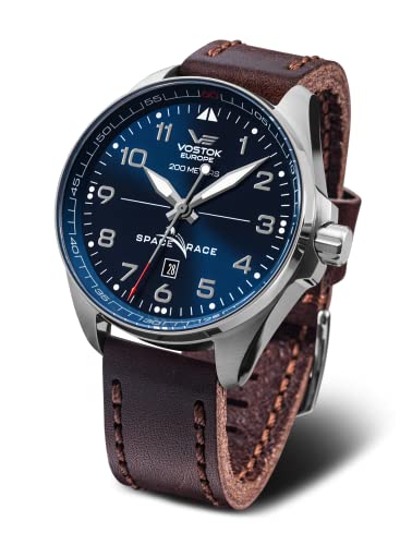 Vostok Europe Herren-Automatikuhr Space Race Braun/Blau YN55-325A661 von Vostok Europe