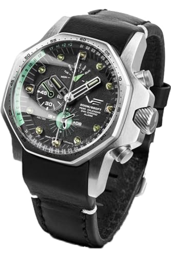 Vostok Europe Atomic Age Herren Uhr analog Quarzwerk mit Leder Armband YM86-640A695 von Vostok Europe