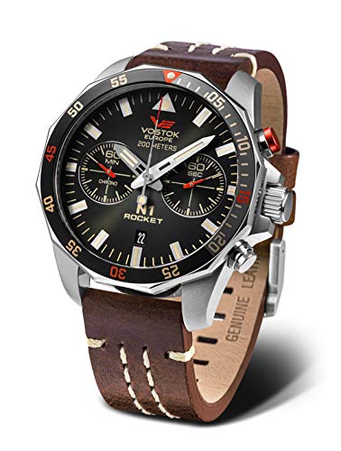 Vostok Europe Herrenuhr Rocket N1 Chronograph Braun/Schwarz 6S21-225A618 von Vostok Europe