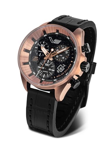 Vostok Europe Herrenuhr Chronograph Solar Eclipse Schwarz/Rosé LE 6S30-325E728 Vostok Europe Herrenuhr Chronograph Solar Eclipse Schwarz/Rosé LE 6S30-325E728 von Vostok Europe