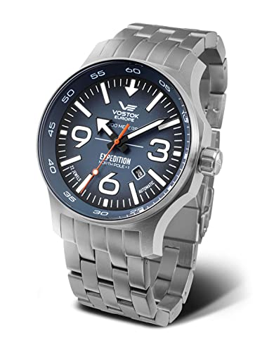 Vostok Europe Herrenuhr mit Edelstahl Gliederarmband Expedition Nordpol 1 Automatik YN55 595A638-B von Vostok Europe