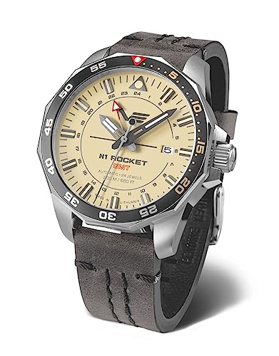 Vostok Europe Herrenuhr Automatik GMT Rocket N1 Sandfarben NH34-225A713-SISAND von Vostok Europe