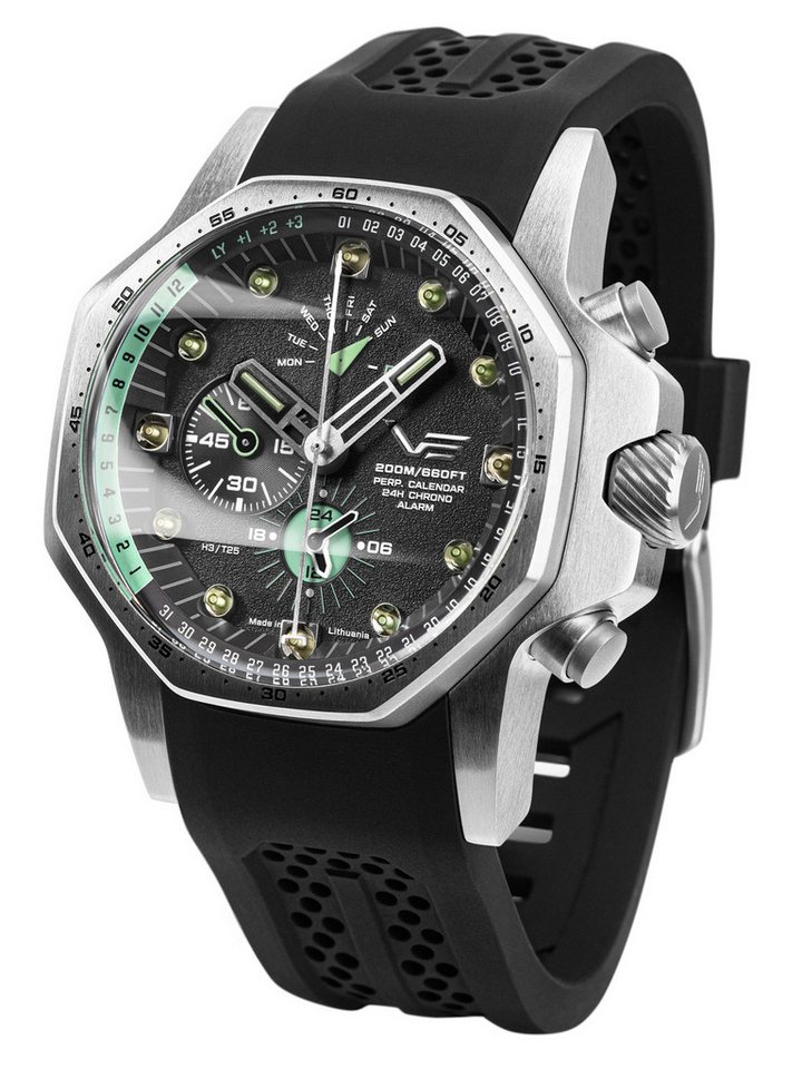 Vostok Europe Quarzuhr Atomic Age Multifunktion Schwarz von Vostok Europe