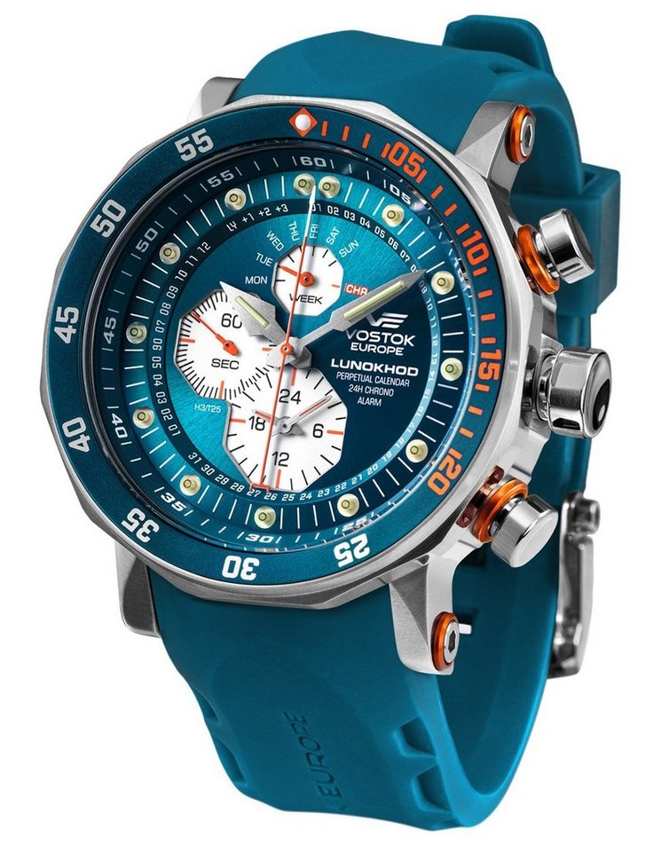 Vostok Europe Quarzuhr Multifunktion Lunokhod 2 Blau von Vostok Europe