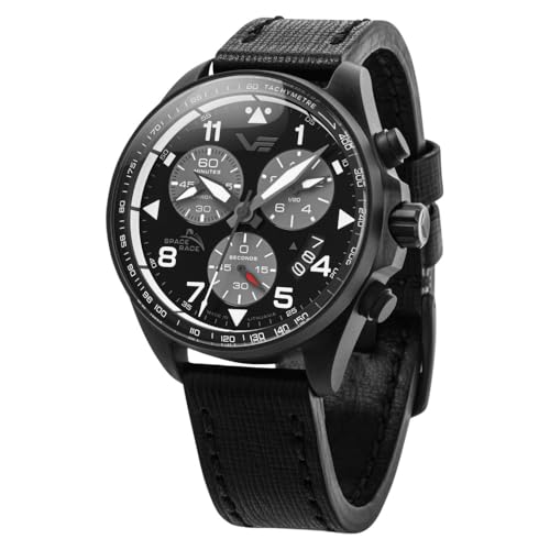 Vostok Europe Herrenuhr Chronograph Space Race Schwarz 6S30-325C744 von Vostok Europe