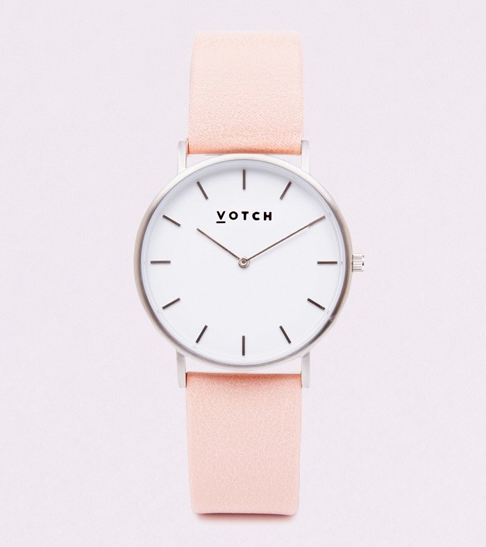 VOTCH nachhaltige Damen Uhr Pink / Silber von Votch