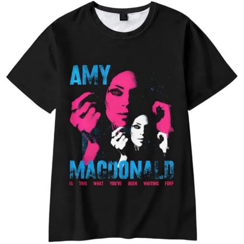 Amy Music Macdonald is This What You've Been Waiting for T-Shirt 3D-Druck Retro Kurze Ärmel Unisex T-Shirt Lässige Mode Tops-A||m von Voulkco