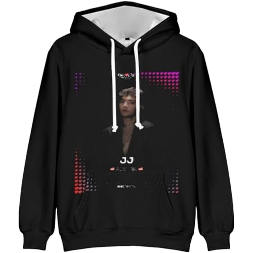 Unisex Hoodies Johannes Pietsch JJ Eurovision Song Contest 2025 Champion 3D Sweatshirts Mode Harajuku Pullover Männer Frauen Hip Hop Langarm Kleidung-x_s von Voulkco