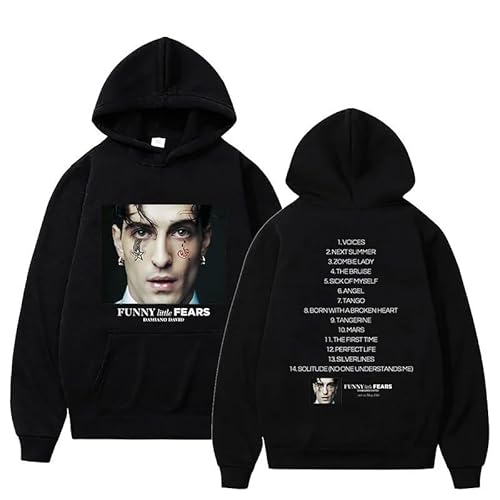 Voulkco Damiano David Kapuzenpullover Mode Vintage Pullover Unisex Y2K Hip Hop Kapuzenpullover Harajuku Herren Damen Langarm Kleidung-Black||s von Voulkco
