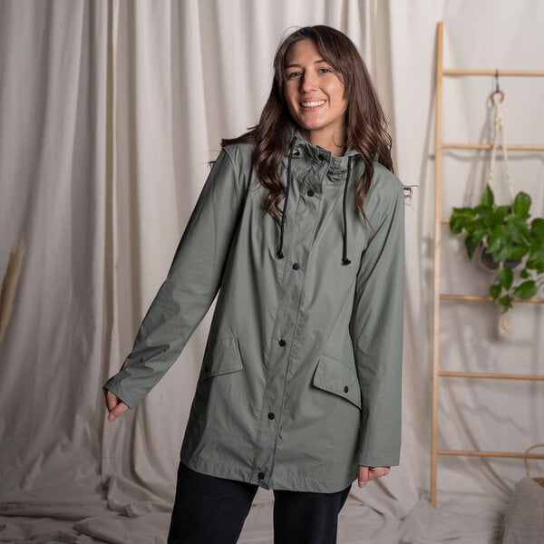 Vresh Clothing Evi - Regenjacke recycelt, Salbei von Vresh Clothing