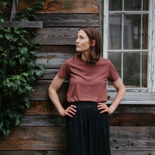 Vresh Clothing Veli - Crop T-Shirt aus Tencel-Mix von Vresh Clothing