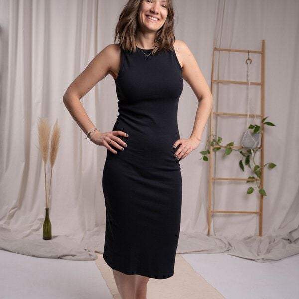 Vresh Clothing Violetta - Rib Kleid aus Biobaumwolle von Vresh Clothing