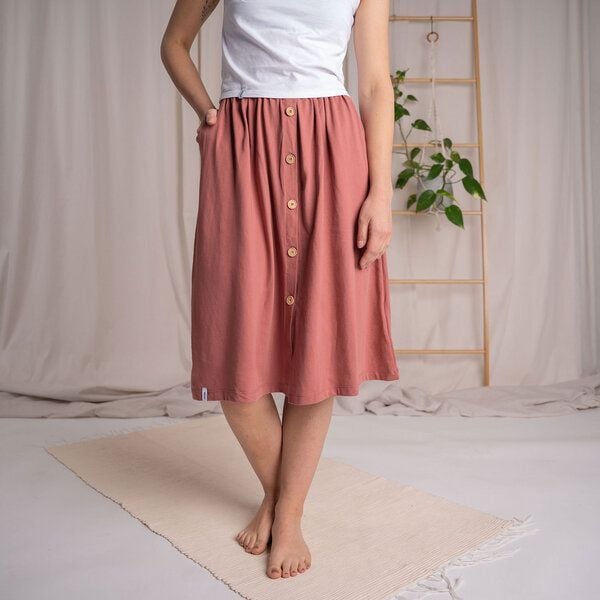 Vresh Clothing Vlorentina - Rock aus Biobaumwoll-Mix von Vresh Clothing