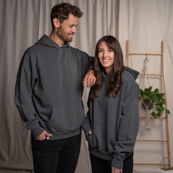 Vresh Clothing Vorest - Oversized, unisex Hoodie aus Biobaumwolle, Tannengrün von Vresh Clothing