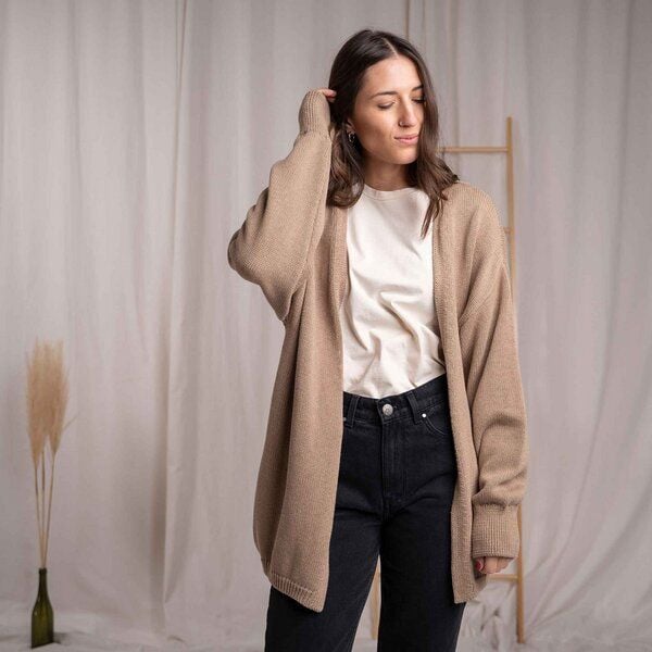 Vresh Clothing Vreda, Strick Cardigan aus Biobaumwolle von Vresh Clothing