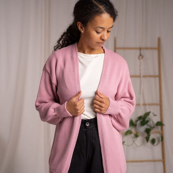 Vresh Clothing Vreda, Strick Cardigan aus Biobaumwolle von Vresh Clothing