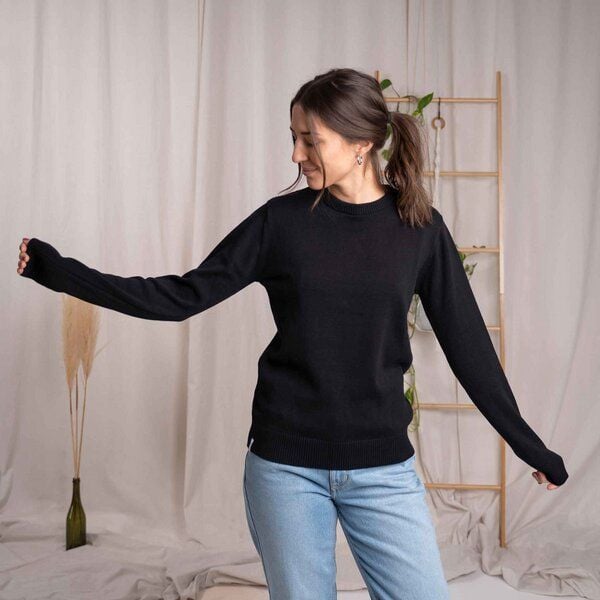 Vresh Clothing Vrenja, Klassischer Strickpullover aus Biobaumwolle von Vresh Clothing