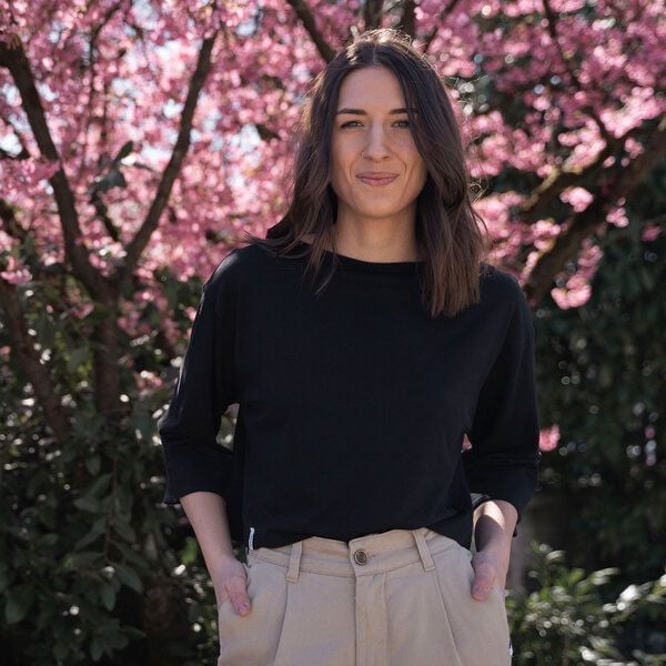 Vresh Clothing Vylda, 3/4 Crop-Top Locker aus Tencel-Mix von Vresh Clothing