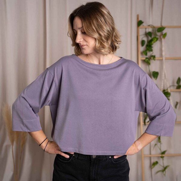 Vresh Clothing Vylda, 3/4 Crop-Top Locker aus Tencel-Mix von Vresh Clothing