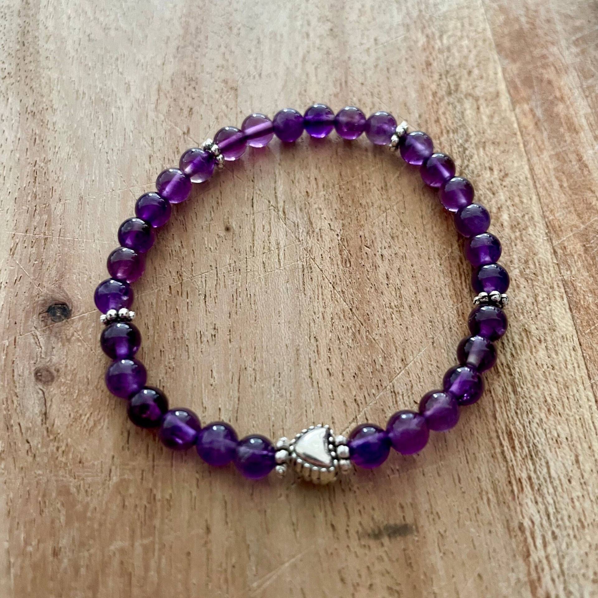 Lila Amethyst Grade A, Antike Spacer Perlen, Handgemachte Stretch Sicher Elastisch, Geschenke Für Sie Lila Amethyst Grade A, Antike Spacer Perlen, Handgemachte Stretch Sicher Elastisch, Geschenke Für Sie von VrindaDesignsByShen