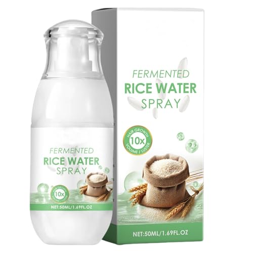 Fermentiertes Reiswasser Vriusi Spray | Natürliches Haarspray | Spray für dünnes und fettfreies Haar mit sicherem Reiswasser für trockenes und beschädigtes lockiges oder krauses Haar, Spray Co von Vriusi