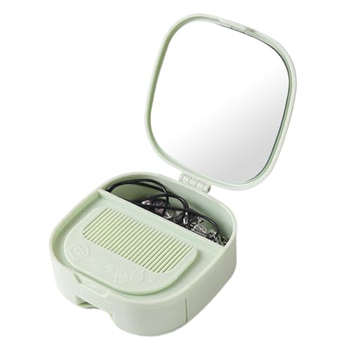 Tragbare Make-up-Spiegel mit Aufbewahrung, Reise-Kosmetikspiegel, Make-up-Spiegel mit Aufbewahrungskoffer, Exquisite Kosmetik-Organizer-Box für Mutter, kompakter Spiegel für unterwegs von Vriusi