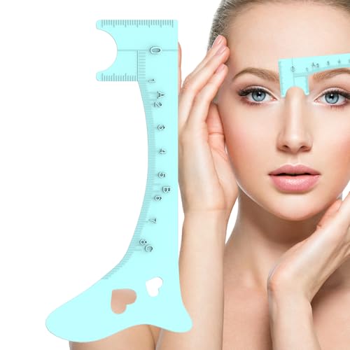 Vriusi Augenbrauenschablonen – weiche Silikon-Eyeliner-Anleitung, schnelles Augen-Make-up-Werkzeug, Augenbrauenformungshilfe, Augenbrauen-Messwerkzeug für perfekten Eyeliner und Lippenlinien von Vriusi