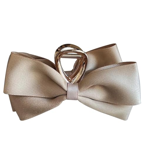 Vriusi Haarspangen mit Schleife, Satin-Haarspangen, Satin-Schleife für Haarspangen, Haarstyling-Klemmen für Erwachsene und Frauen von Vriusi