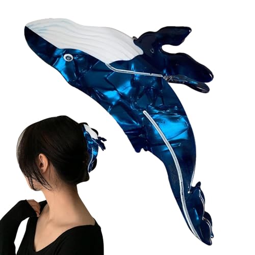 Vriusi Klauenclip | Wal-Krallen-Clip - Cellulose-Acetat-Haarspangen für modische Frauen und Mädchen für Party, Dating, Dating, Casual und Arbeit von Vriusi