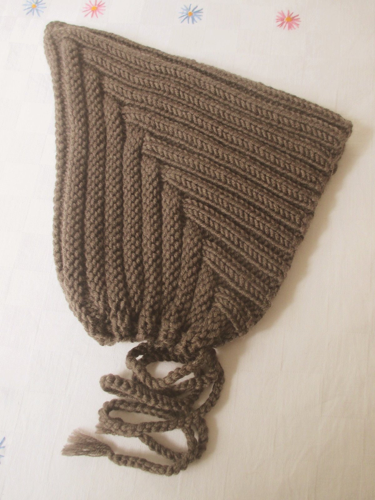 Pixiemütze Für Ku 53-55 cm Mocca von VroniStrickt