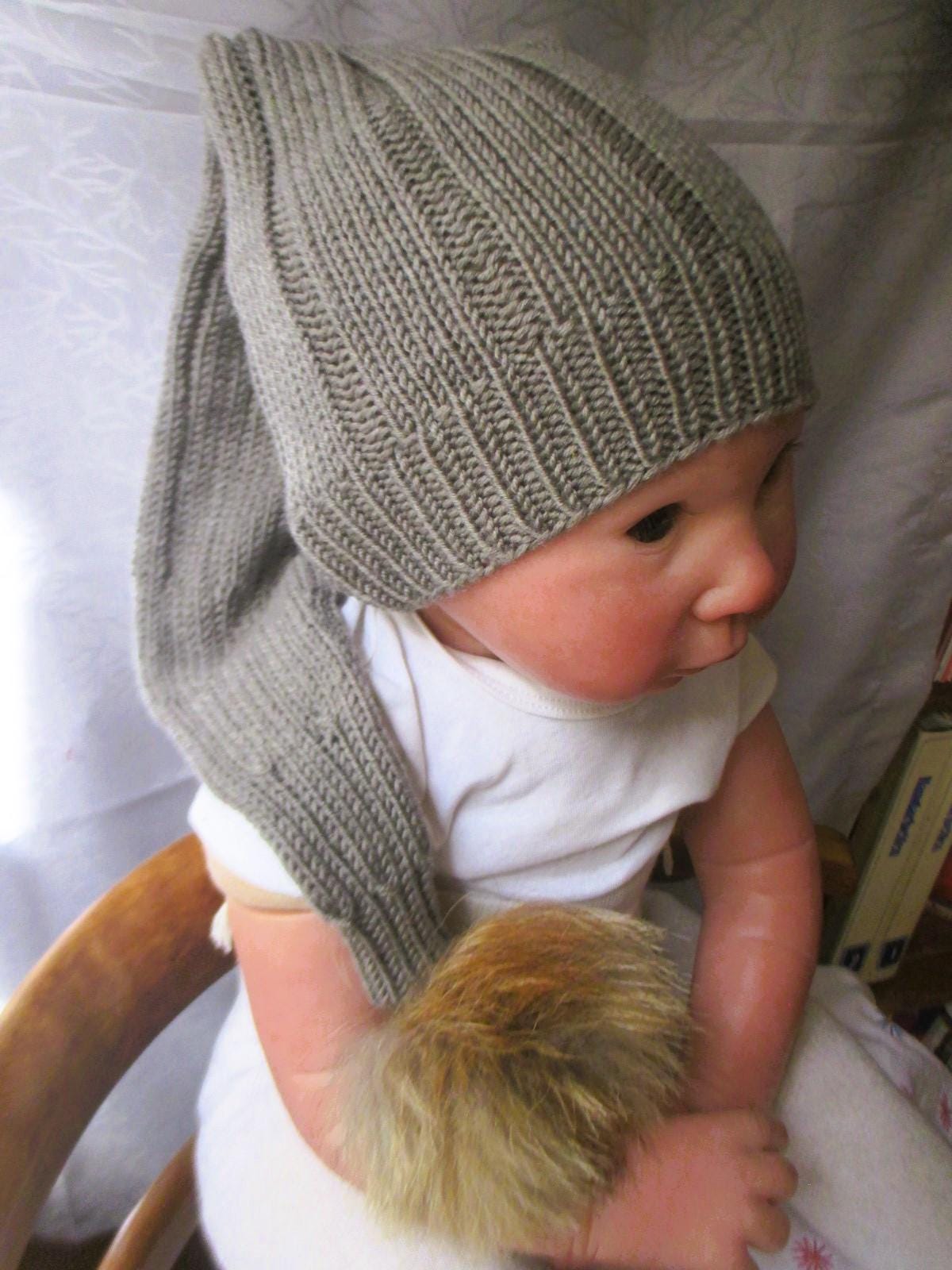 Wichtelmütze 100% Merinowolle Für Ku 45-47 cm von VroniStrickt