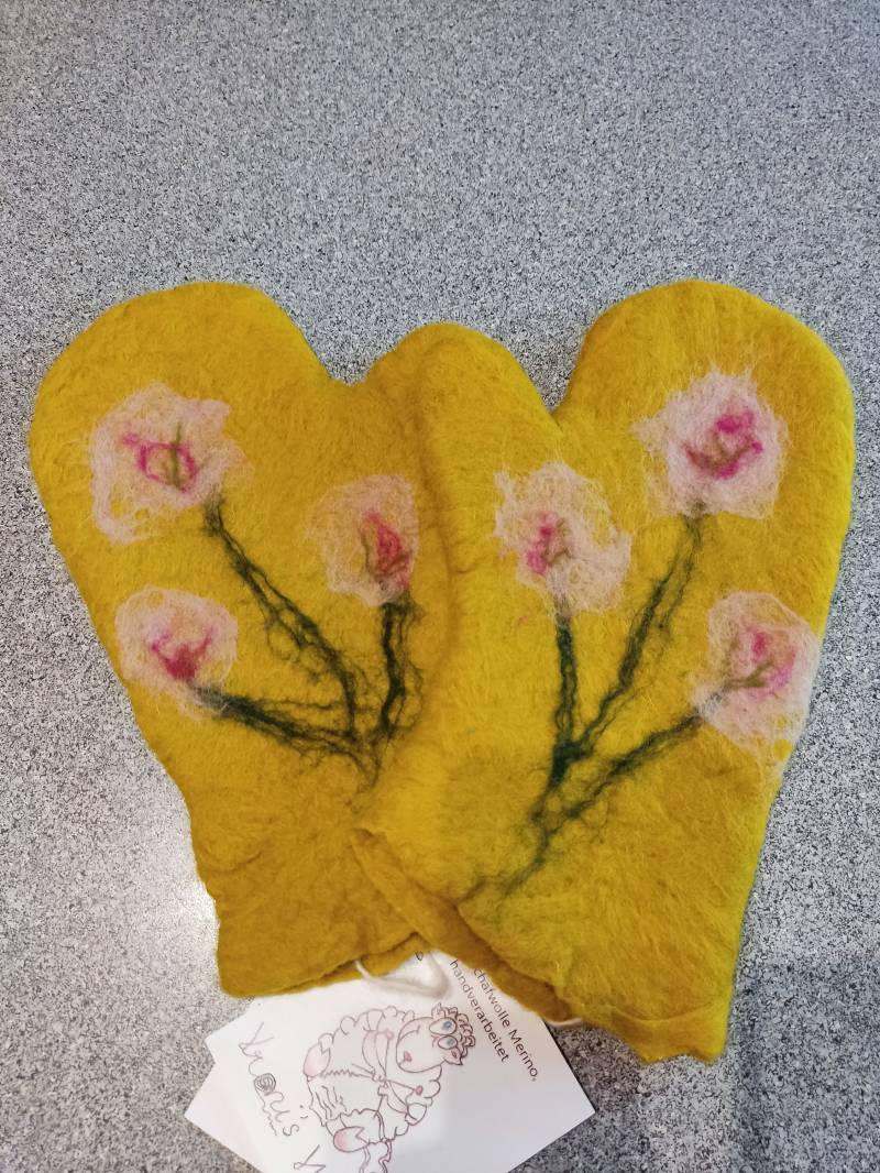 Gefilzte Handschuhe Oder Backrohrhandschuhe von VronisWooly