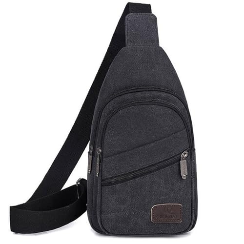 Vroxdrez Brusttasche 9L Schultertasche Leichte Sling Bag Herren Klein Schulter Tasche – Herren Brusttasche zum Umhängen mit Anti-Diebstahl Fach – Männerhandtasche für Wandern & Reise von Vroxdrez
