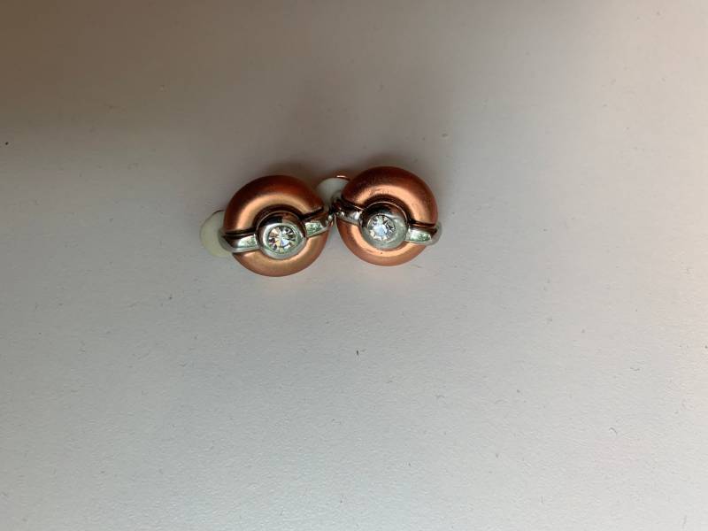 Kupferfarbener Clip Am Ohrring von VrtyDesign