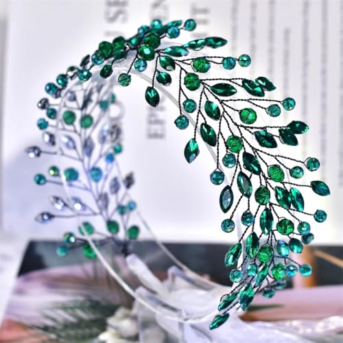 Brautschmuck, Hochzeitsschmuck, Haarschmuck, Strass, handgefertigt, Party-Tiaras und Krone, Hp799-GN8 von Vsadsau