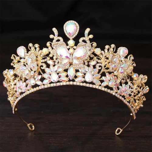 Damen Blumen Strass Braut Tiara Krone Strass Diadem Diadem Hochzeit Haarschmuck Kopfschmuck Damen Blumen Strass Braut Tiara Krone Strass Diadem Diadem Hochzeit Haarschmuck Kopfschmuck von Vsadsau
