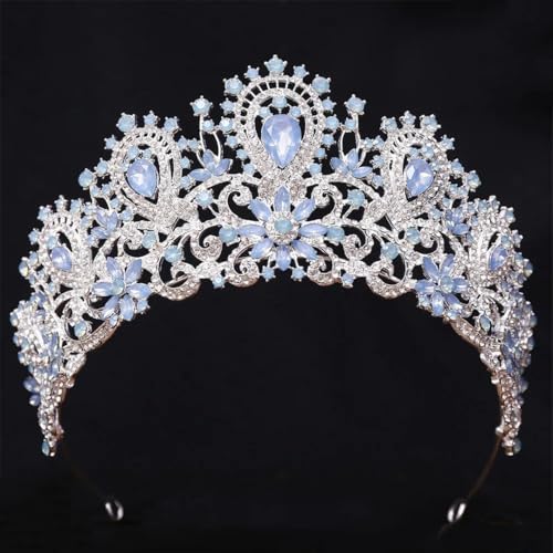Damen-Strass-Blumen-Tiara für Frauen, Party, Braut, Kristall, Haarschmuck, Schmuck Damen-Strass-Blumen-Tiara für Frauen, Party, Braut, Kristall, Haarschmuck, Schmuck von Vsadsau
