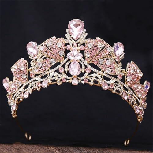 Damen Strass Braut Tiara Krone Strass Prinzessin Diadem Hochzeit Haarschmuck von Vsadsau