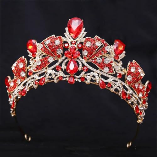 Damen Strass Braut Tiara Krone Strass Prinzessin Diadem Hochzeit Haarschmuck von Vsadsau
