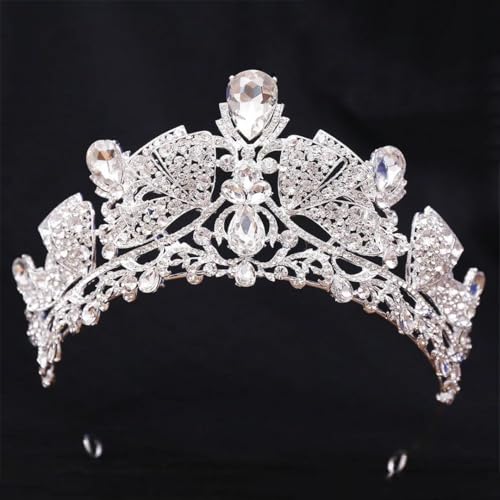 Damen Strass Braut Tiara Krone Strass Prinzessin Diadem Hochzeit Haarschmuck von Vsadsau