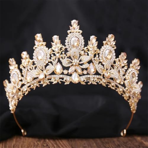Damen Strass Hochzeit Krone Bankett Tiara Party Kostüm Haarschmuck Zubehör von Vsadsau