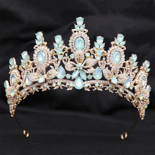 Damen Strass Hochzeit Krone Bankett Tiara Party Kostüm Haarschmuck Zubehör von Vsadsau