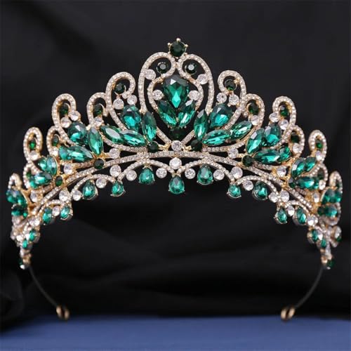 Damen Strass Hochzeit Krone Wassertropfen Braut Diadem Kopfschmuck Braut Tiara Haarschmuck Damen Strass Hochzeit Krone Wassertropfen Braut Diadem Kopfschmuck Braut Tiara Haarschmuck von Vsadsau