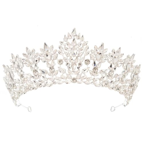 Damen-Strass-Krone, Braut-Tiara für Hochzeit, Braut, Kopfschmuck, Party, Abschlussball, Haarschmuck, Diadem von Vsadsau
