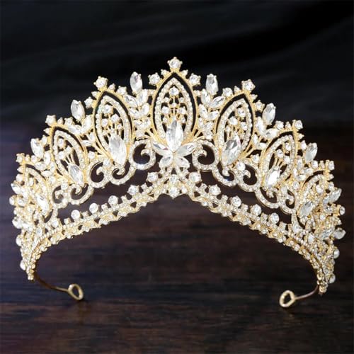 Damen Strass Krone Big Diadem Braut Tiaras Kronen Hochzeit Party Krone Haar Kleid Schmuck Zubehör Damen Strass Krone Big Diadem Braut Tiaras Kronen Hochzeit Party Krone Haar Kleid Schmuck Zubehör von Vsadsau