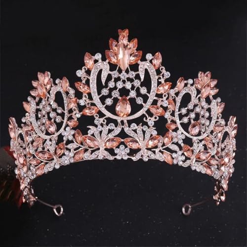 Damen Strass Krone Große Braut Tiara Krone Diadem Couronne De Mariage Hochzeit Haarschmuck von Vsadsau