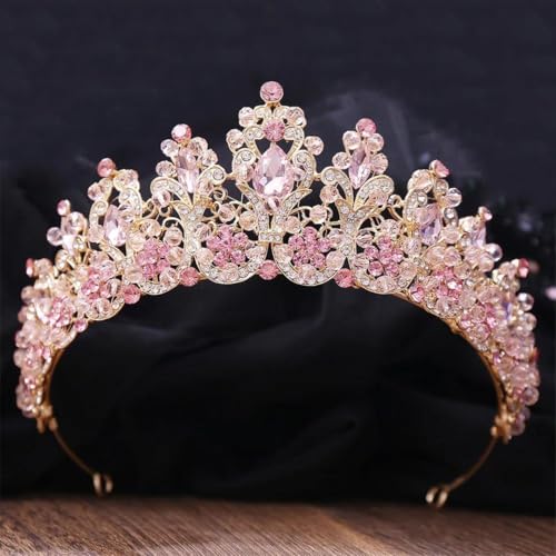 Damen Strass Perlen Braut Krone Kopfbedeckung Strass Tiaras Hochzeit Haarschmuck Schmuck Damen Strass Perlen Braut Krone Kopfbedeckung Strass Tiaras Hochzeit Haarschmuck Schmuck von Vsadsau