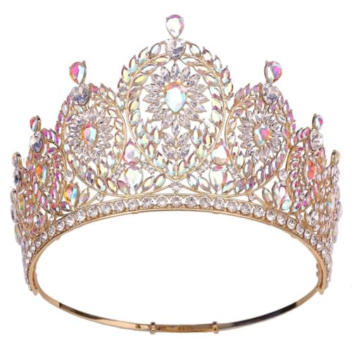 Damen Strass Tiara Hochzeit Party Strass Haar Kleid Schmuck Geburtstag Zubehör Kopfschmuck von Vsadsau