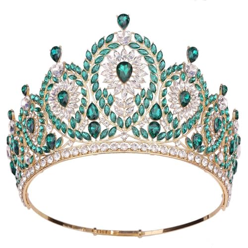 Damen Strass Tiara Hochzeit Party Strass Haar Kleid Schmuck Geburtstag Zubehör Kopfschmuck von Vsadsau